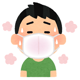 マスクする人